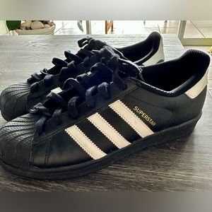 Black Superstar Adidas Sneakers